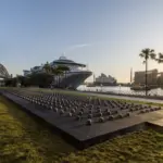 ai-weiwei-unveils-installation-of-500-cast-iron-combat-helmets-at-museum-of-contemporary-art-australia-in-sydney